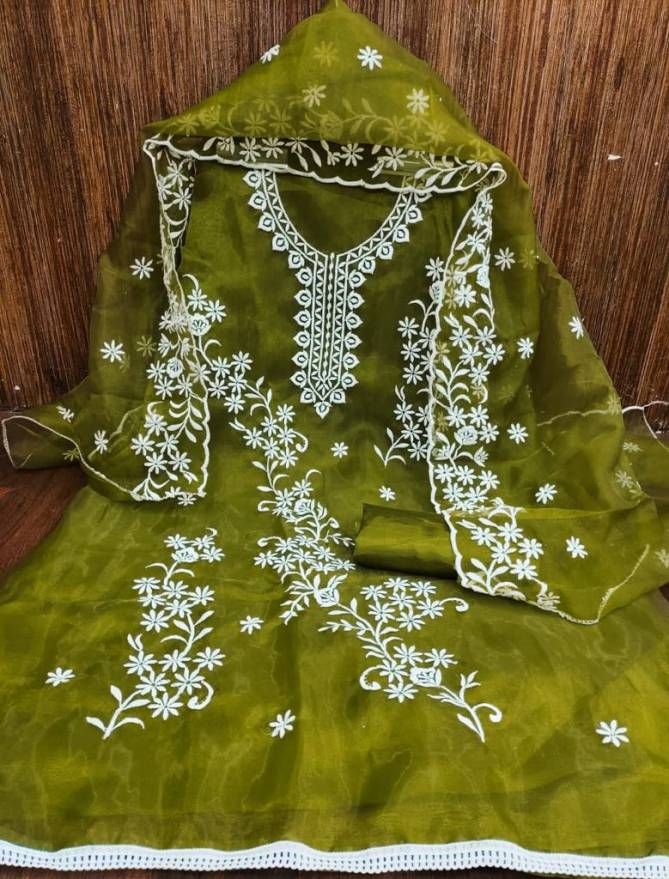 Ds By Designer Suit Organza Silk Non Catalog Dress Material Wholesale Suppliers In Mumbai
